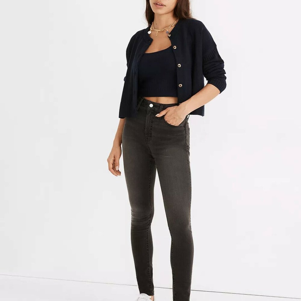 Madewell Women's Curvy Roadtripper Supersoft Skinny Jeans Washed Black  29